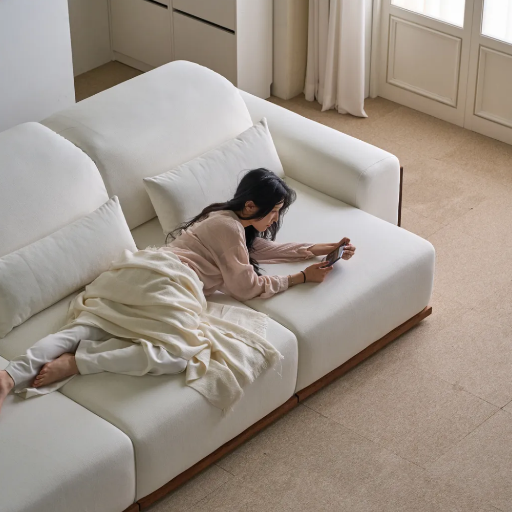 무빙 소파 모션 슬라이드 기능성 패브릭 전동 리클라이너 4인용 쇼파 루노