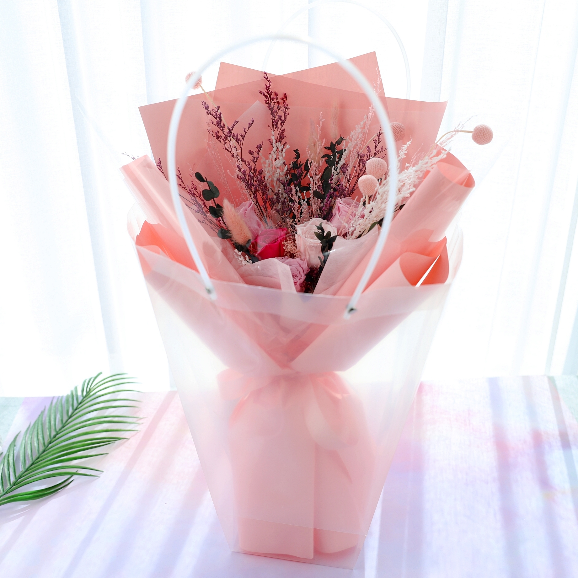 졸업식 꽃다발 드라이플라워 프리저브드플라워 장미 생일 프로포즈 시들지않는꽃 이미지 6