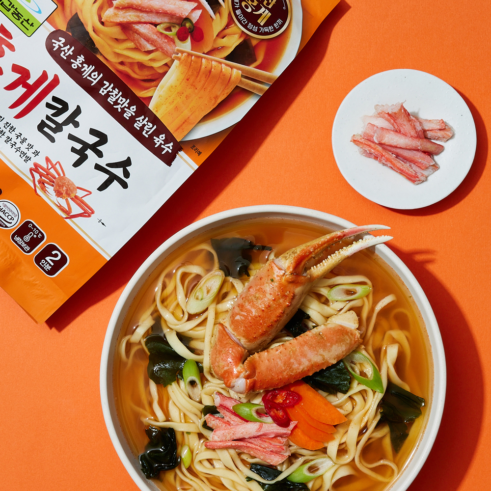칠갑농산 BEST 6종 들깨수제비 들깨 홍게 미역 칼국수 생쫄면 불닭쫄면 이미지 4