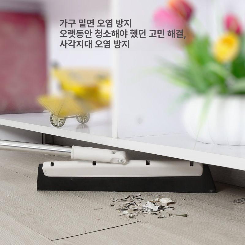 욕실 스퀴지 고무 가정용 머리카락 제거 고양이털 물기 브라운 단품 - 상세 이미지 5