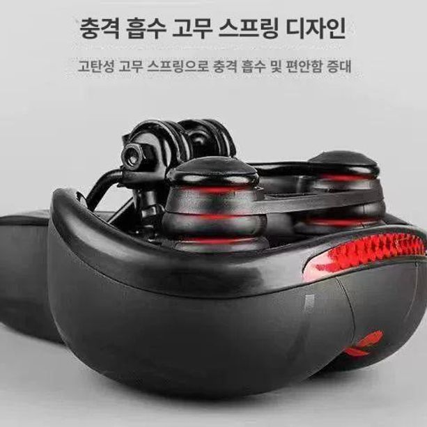 접이식 전기 배달용 전동자전거 초경량 출퇴근용 미니 C 반사 스프링 충격 흡수 블랙레드 포함 - 상세 이미지 5