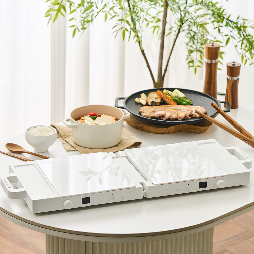 롯데 이라이프 인덕션 1구 2구 휴대용 미니 1인용 전기렌지 접이식 가정용 이동식 원룸