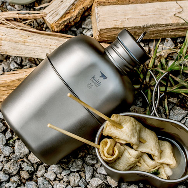 키이스 티타늄 반합 물통 케이스 세트 백패킹 경량 코펠