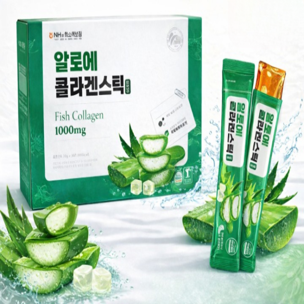 알로에콜라겐스틱 저분자피쉬콜라겐 어류 펩타이드 젤리스틱 20g x 30포 - 상품 이미지