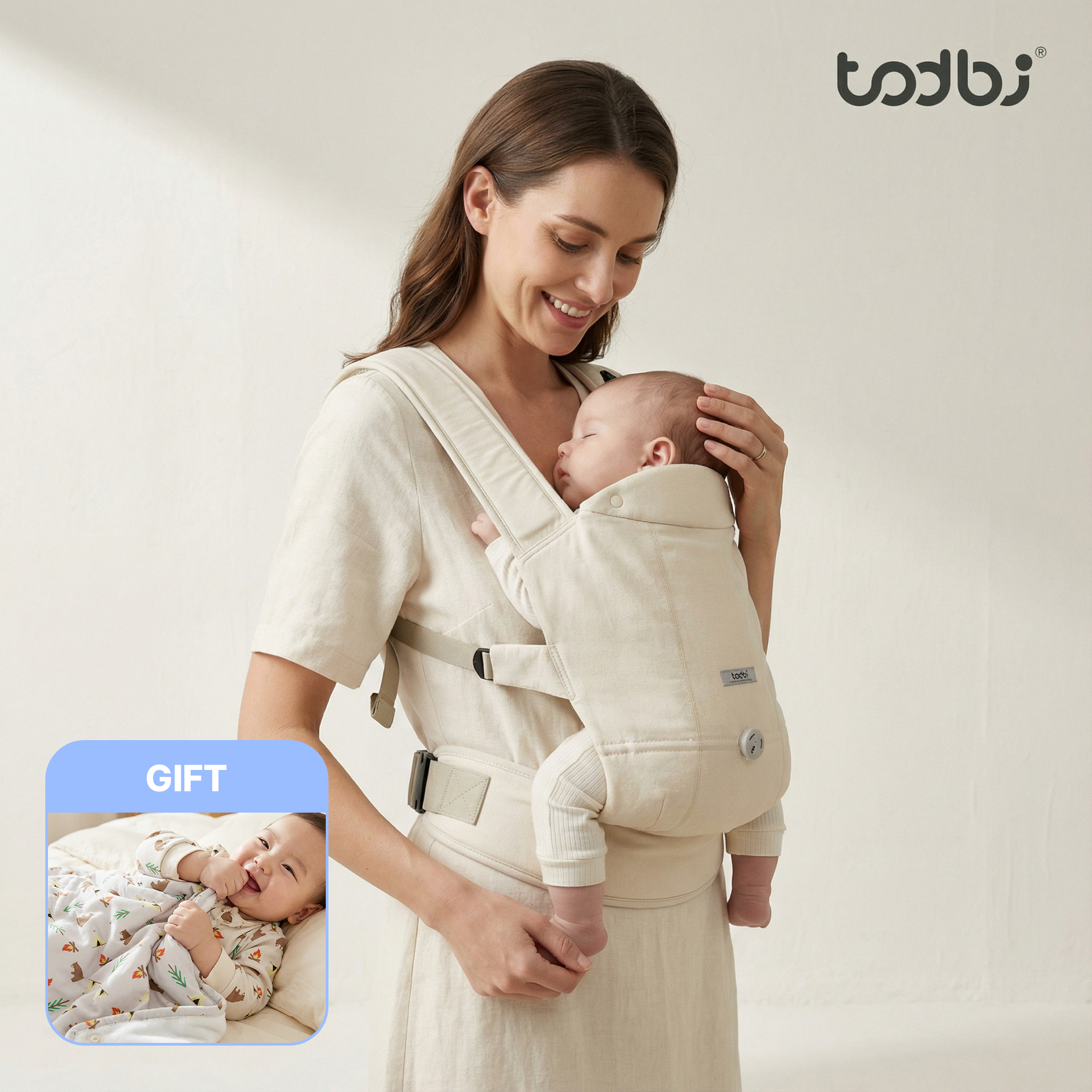 [토드비] 롤롤 다이얼 베이비 캐리어 아기띠