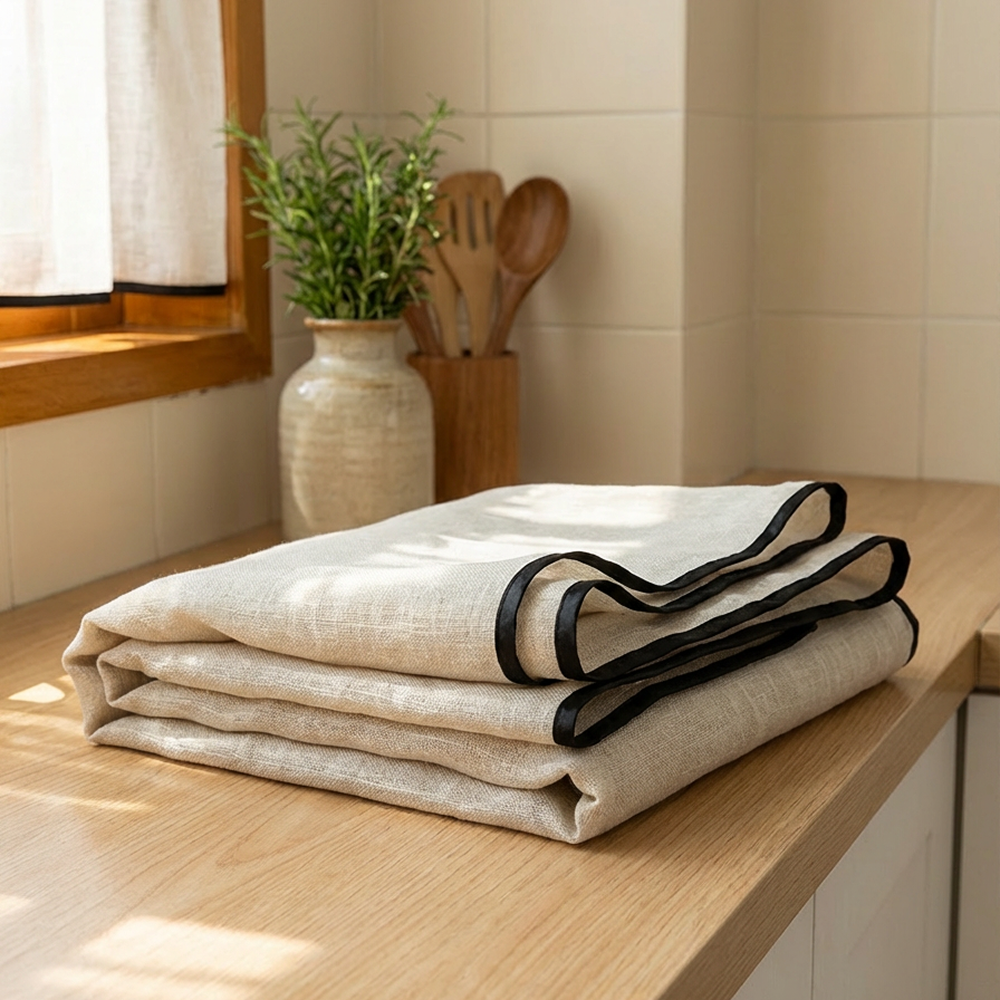 포니홈 주방 바란스 커튼 창문 수납장 가림막 천 패브릭 가리개