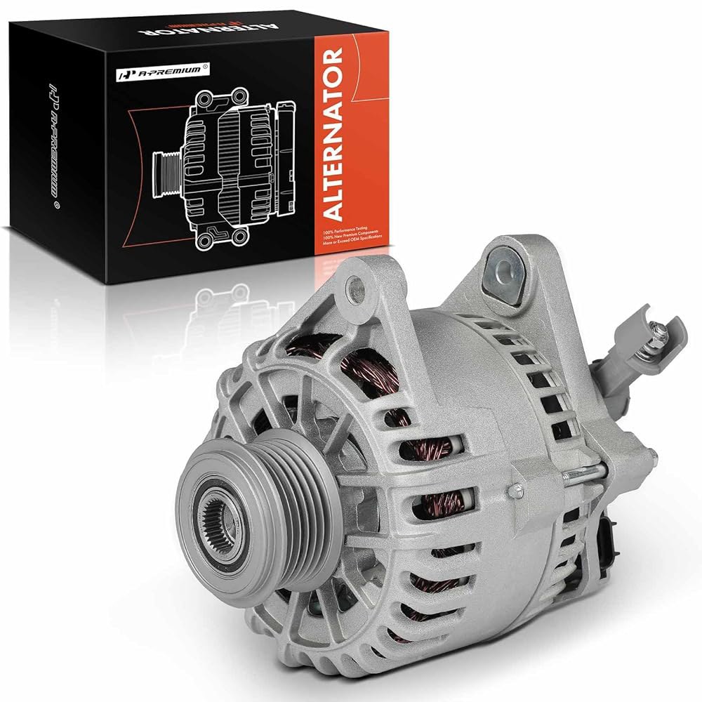 포드 포커스 2004 2.0L, 12V 110A 6그루브 클러치 풀리 시계 방향, 교체 # 2M5V-10300-AA, 2M5Z-10346-AB와 호환되는 A-프리미엄 얼터네이터 - 상품 이미지