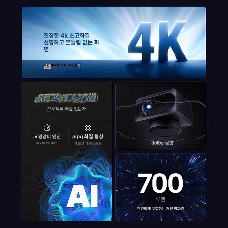 홈시네마 호텔용 카페용 교육용 가정용 영화용 빔 게임용 4k v1 ultra - 상세 이미지 2