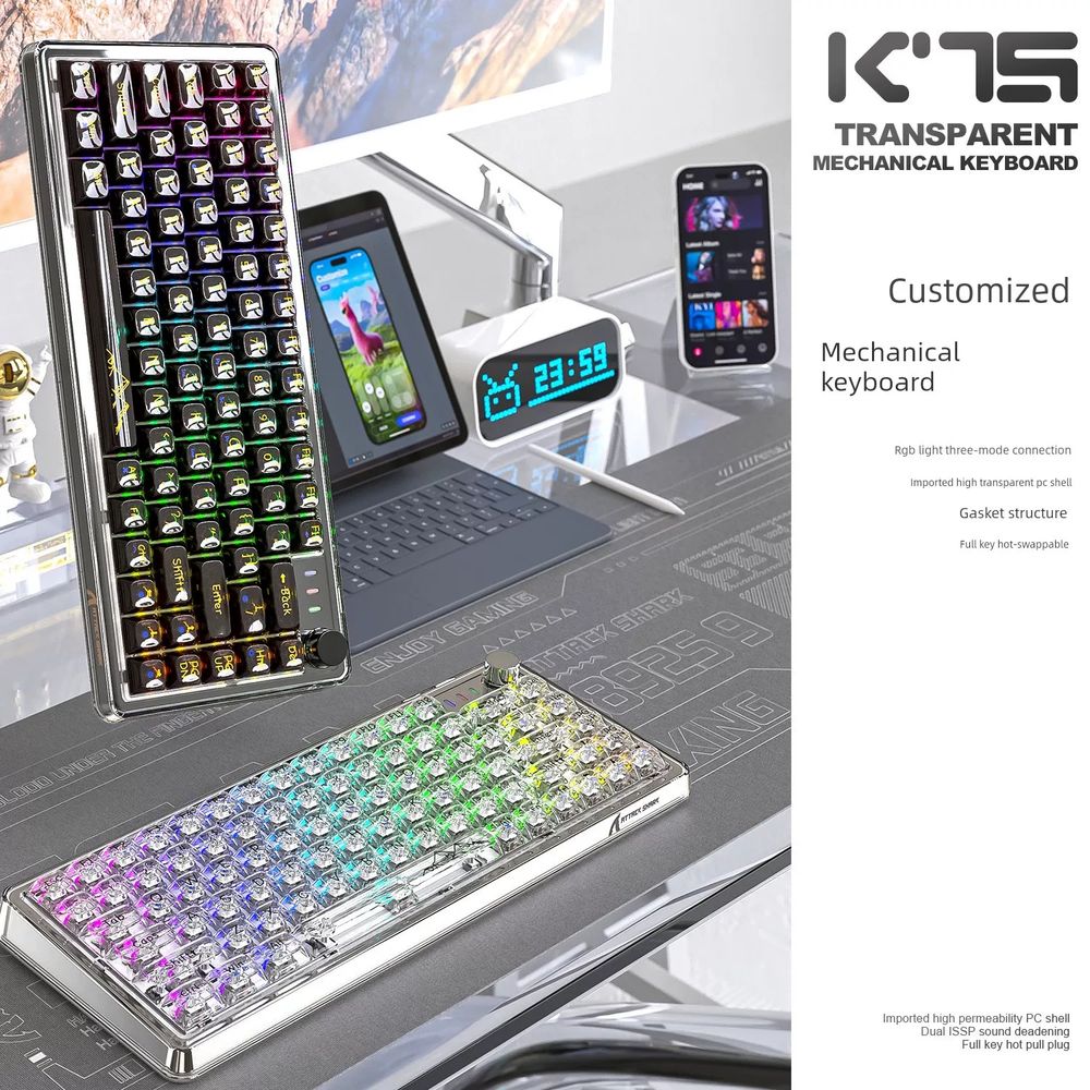 GH60 케이스 기계식 알루미늄하우징 하우징 밀크 키보드 - 상세 이미지 4