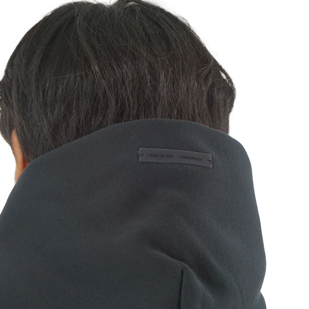 25FW 피어오브갓 에센셜 기모 후드 티셔츠 클래식 블랙 192HO256861F 이미지 7
