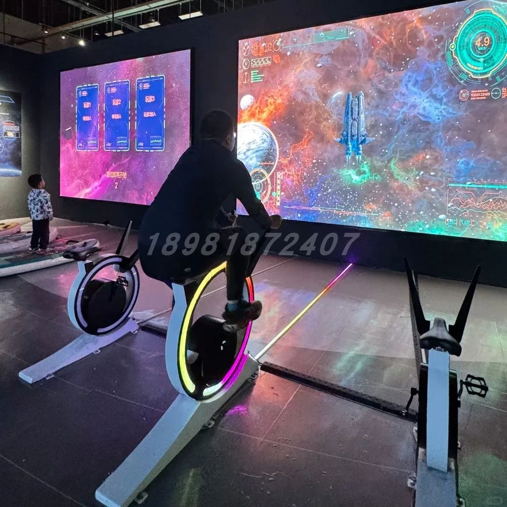 자전거 피트 발전 장비 공원 스마트 대회 빛나는 가상 자전거 A. 스타일 1 인텐션 골드 - 상세 이미지 5