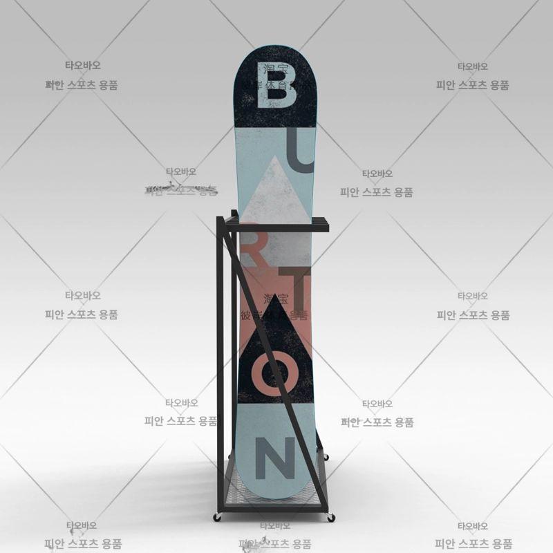 스노우보드 진열대 업소용 가정용 보관대 매장 전시대 랙 블랙 플래그십 4개 스키 보관 랙 - 상세 이미지 5