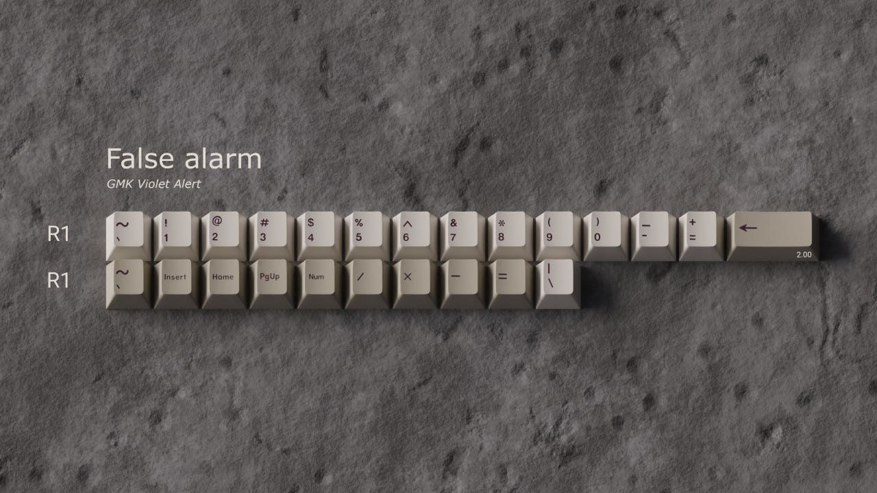GMK CYL VIOLET ALERT 키캡 추가구성 - 상품 이미지