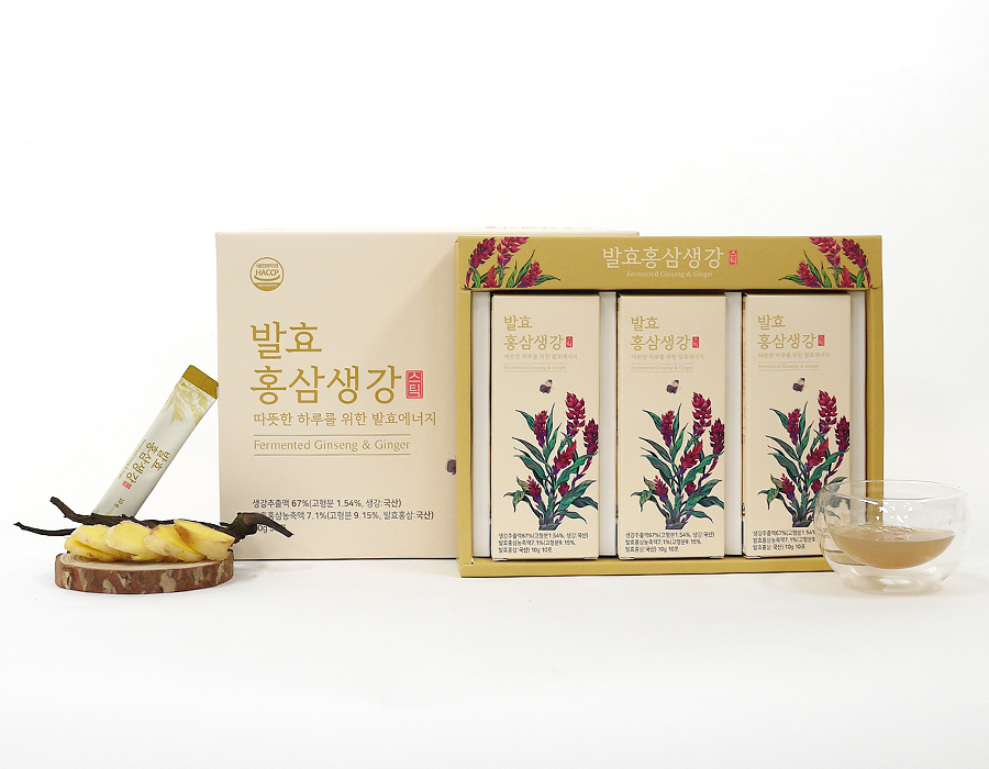 발효 홍삼 생강스틱 10g 30포 홍삼 생강청 쇼핑백포함 - 상세 이미지 5