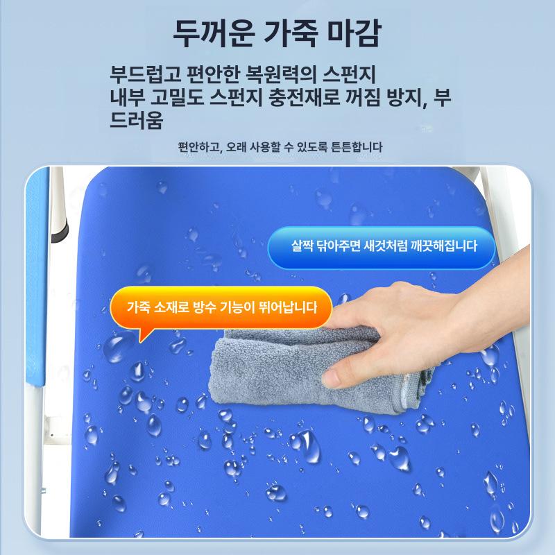 병원용 접이식 휴대용 의료용 병실용 화이트 프레임-블루 표면-대량 포장 - 상세 이미지 4