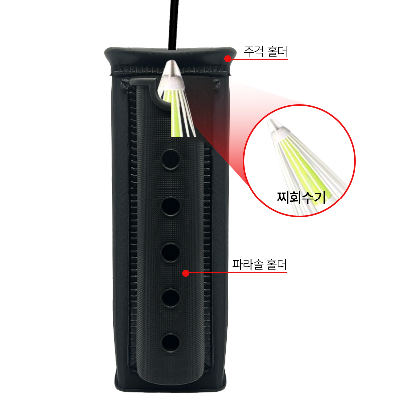 야이바엑스 KYBK-002B 더블 주걱홀더 낚시 밑밥주걱통 주걱꽂이 - 상품 이미지