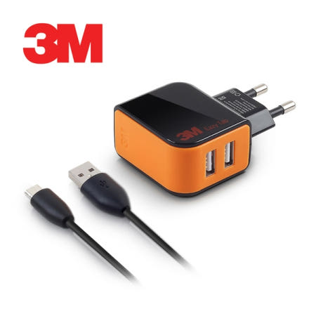 (3M) Eazy Tab Home Charger USB 2구 2A 5pin