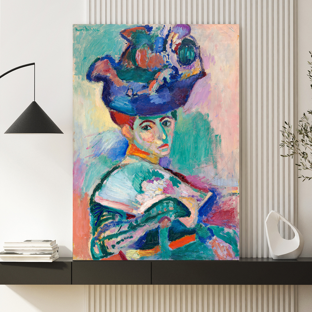 앙리마티스 인테리어 그림 액자 포스터 명화 Woman with a Hat 1905 - 상품 이미지