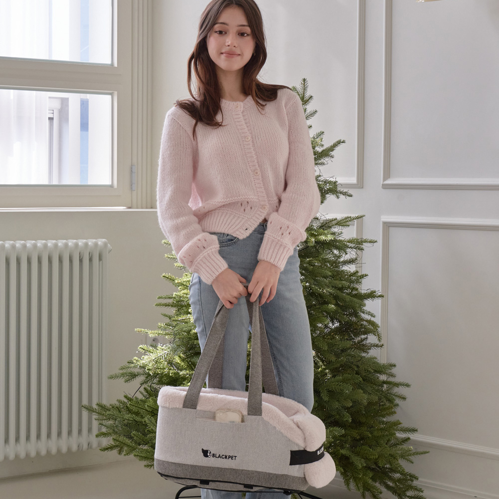 포근한 강아지콘솔카시트 워머 이동가방 반려견 카시트 소형견 - 상세 이미지 4