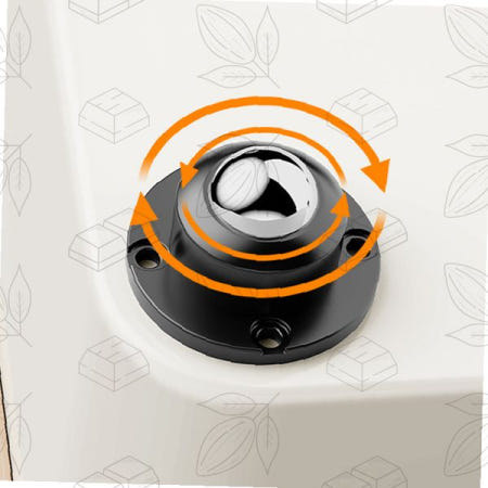 접착식 이동식 베어링 가구 바퀴 무볼트 수납 가정용 회전 원형 바닥 고정 검정 플라스틱 원터치 부착