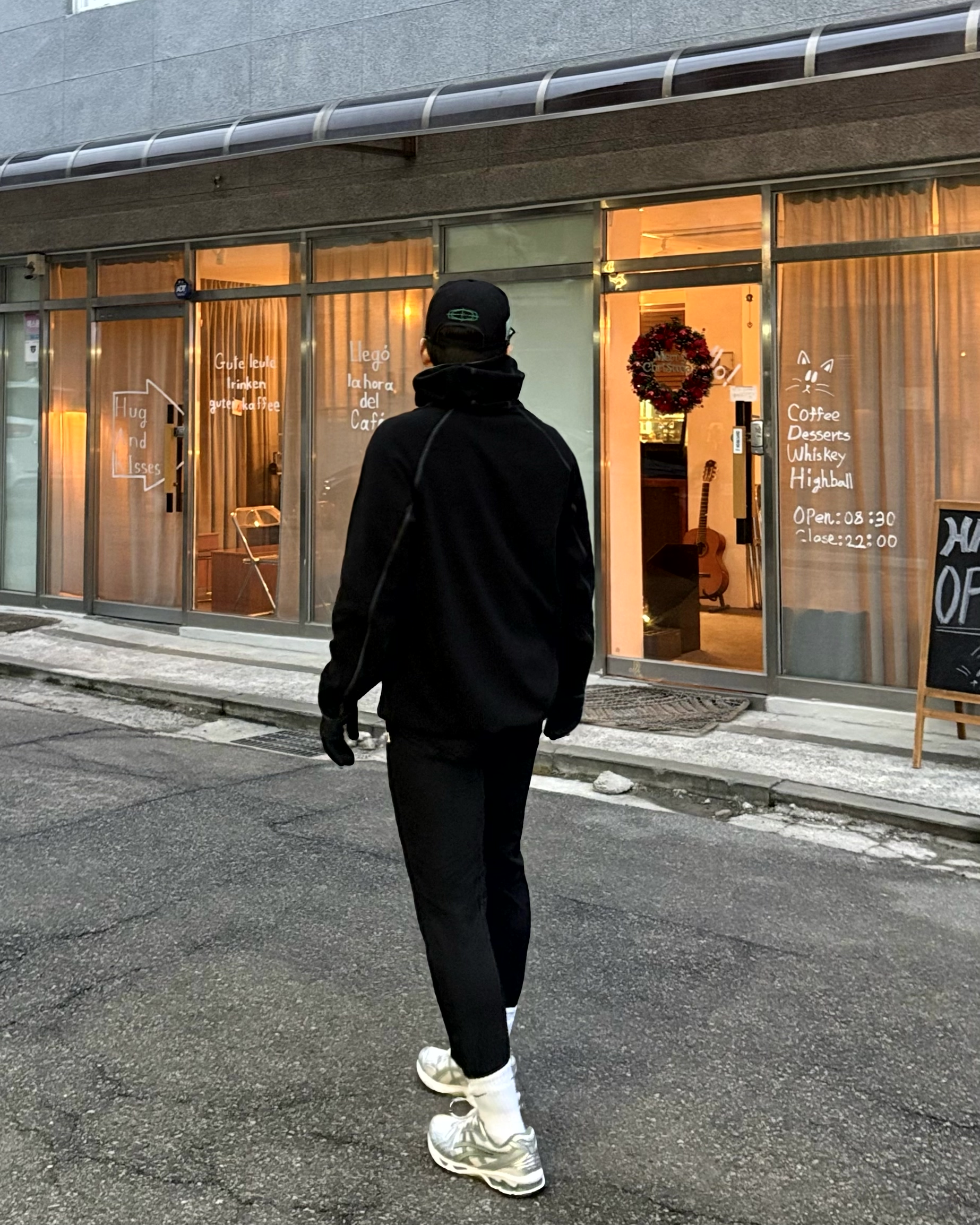 dnL 와플 러닝후드 바라클라바 핑거홀 긴팔 티셔츠 남성 여성 풋살 상의 9color - 상세 이미지 2