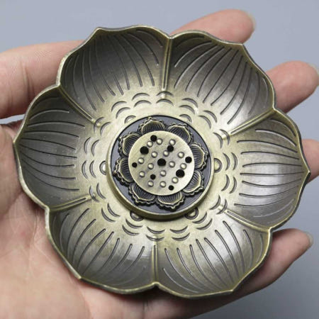 [해외]향로받침 받침대 홀더향기 트레이 향제사 연봉 향로봉 황금향로 01.황동색A