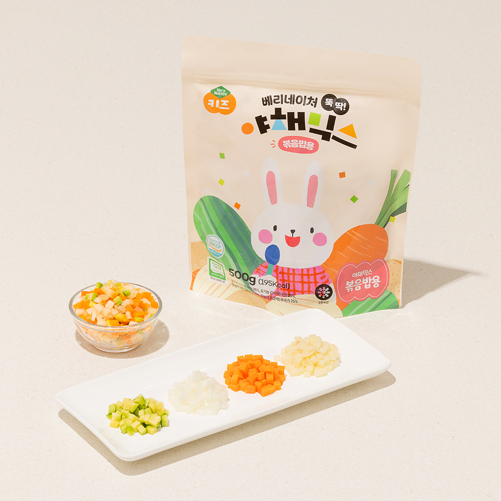 베리네이처 뚝딱 야채믹스 볶음밥용 찌개용 500g 이미지 4