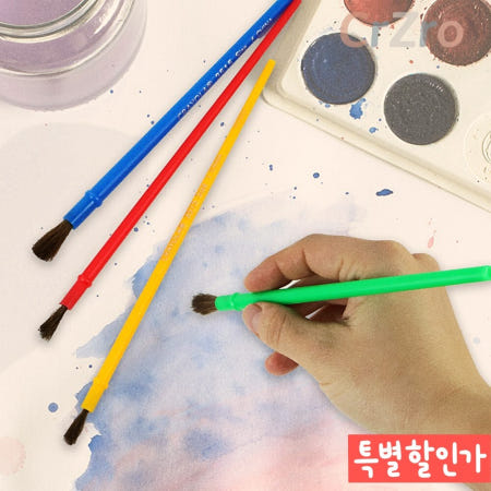 미술 붓 세트 4타입 다용도 채색 브러쉬 물감 붓