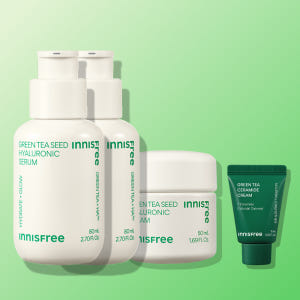 이니스프리 그린티 씨드 히알루론산 수분세럼 80mL 2개 + 그린티 씨드... 솔직 후기 | 피부 타입별 분석 - 상품 이미지 1