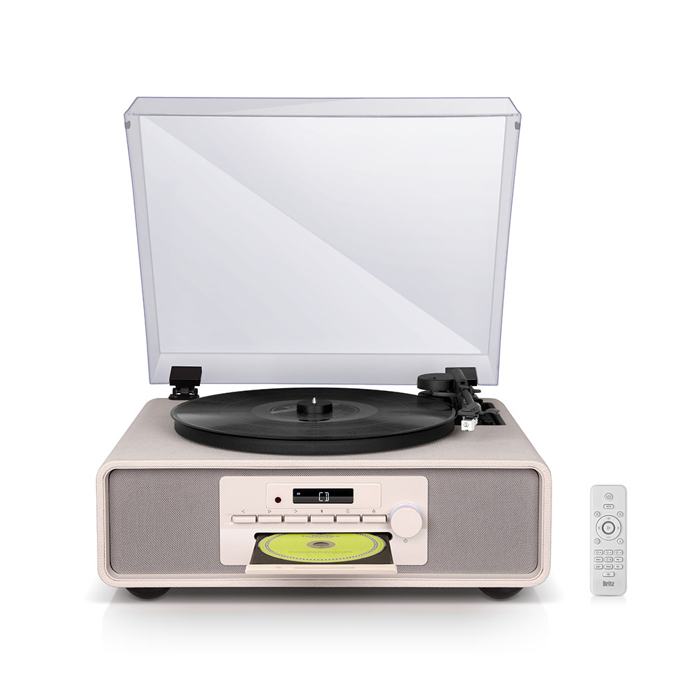브리츠 BZ-TP9000 턴테이블 오디오 30W 블루투스 인테리어 라디오 CD AUX - 상세 이미지 4