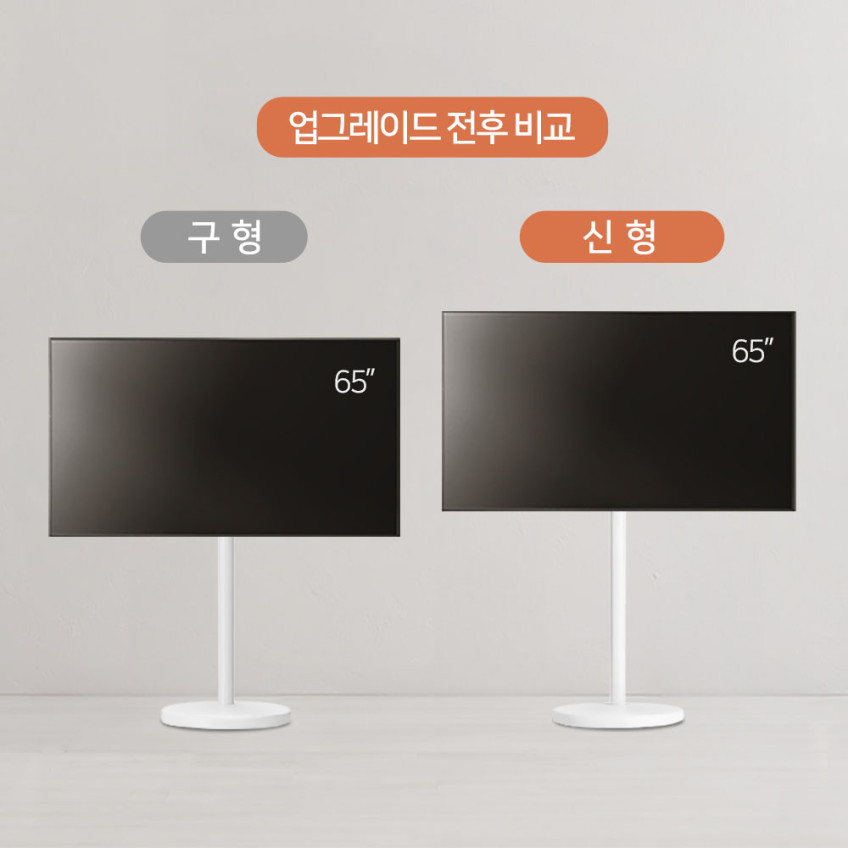 이동식 tv 거치대 EdgeO 삼성 lg 호환 대형 삼탠바이미 이젤형 티비 무빙 스탠드 판매처 상세 정보 이미지 2