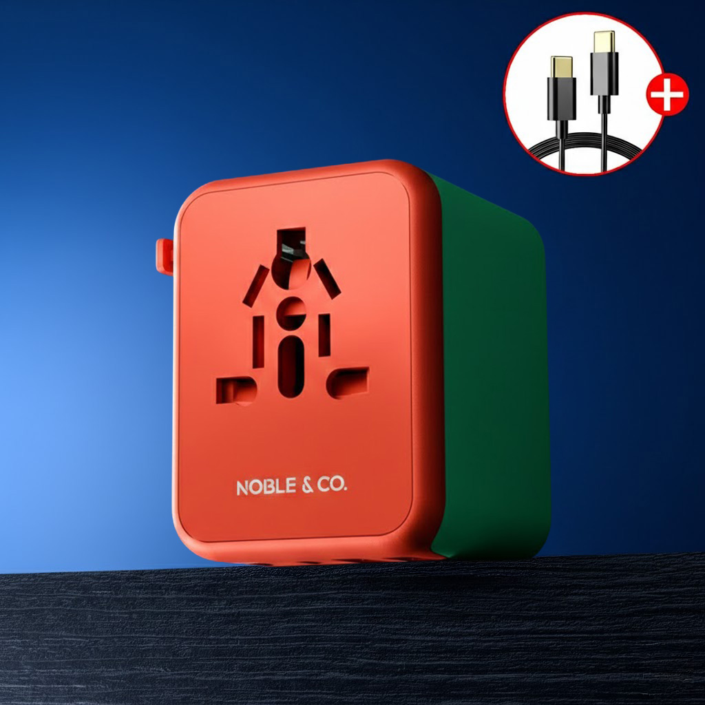 노블앤코 여행용 멀티 어댑터 해외 멀티탭 4구 초고속충전기 일본 태국 중국 콘센트 20W 제품 이미지