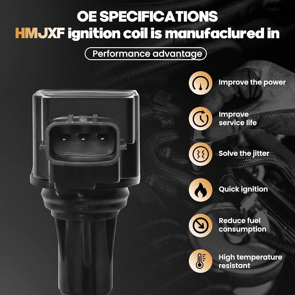 HMJXF UF719 점화 코일 22448-1HC0A, 닛산 베르사 1.6S /SL /SV /S 플러스 1.8S /SL, 노트 SR - 1.8L 1.6L L4가 C861 GN106 - 상세 이미지 2