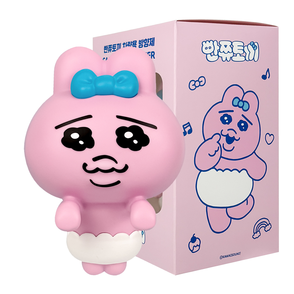 벨르아망 빤쮸토끼 테슬라 모니터 네비게이션 방향제 차량용 걸이형 새차 선물 블랙체리 - 상세 이미지 2