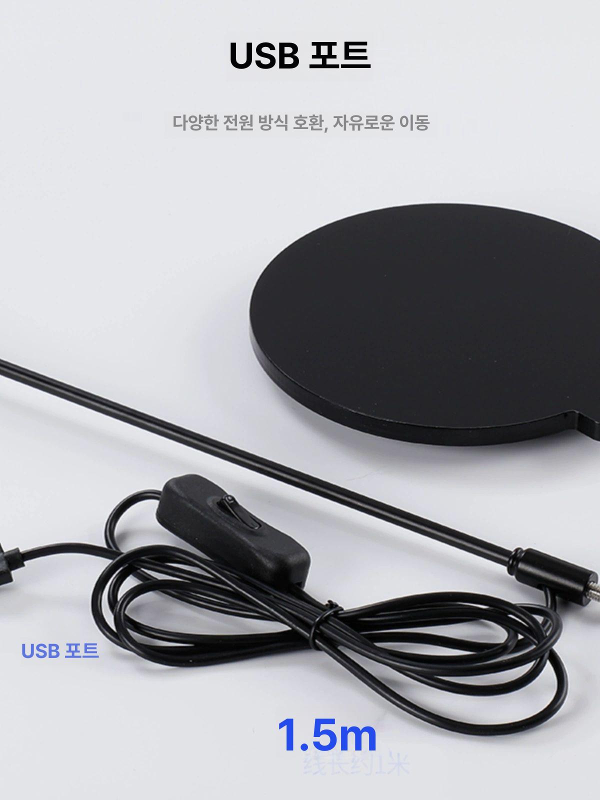 테라리움 조명 RGB 수족관 비바리움 조경 플랜테리어 사각 받침대 3W 화이트 라이트 18 x 20cm - 상세 이미지 3