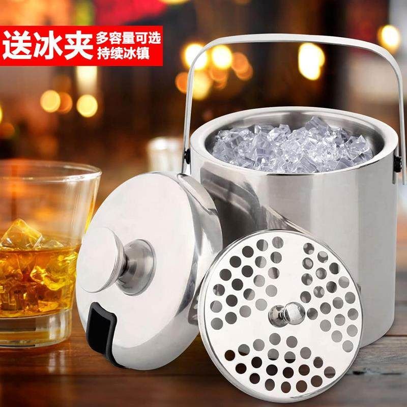 스텐레스 아이스 버킷 쿨러 스텐 칠링 MA025 4L 아이스버킷 3.5L 블랙 아이스 버킷(뚜껑 삽) - 상세 이미지 2