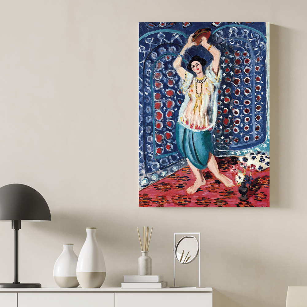 앙리마티스 인테리어 그림 액자 포스터 명화 Odalisque with Tambourine - 상품 이미지