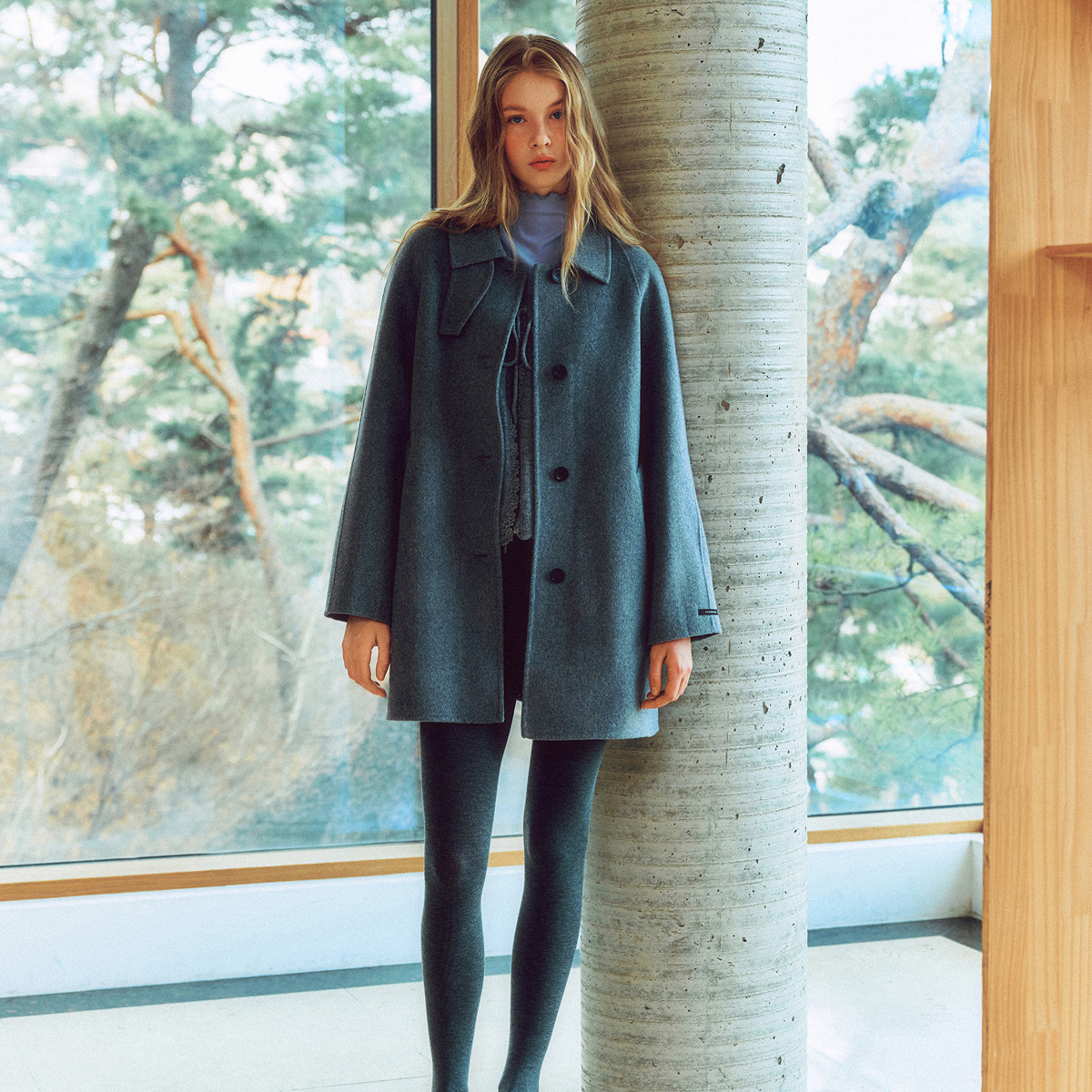 [온라인 단독] [N배송] 로엠 올데이 벨티드 미디코트 RMJHF4VR22 제품 이미지