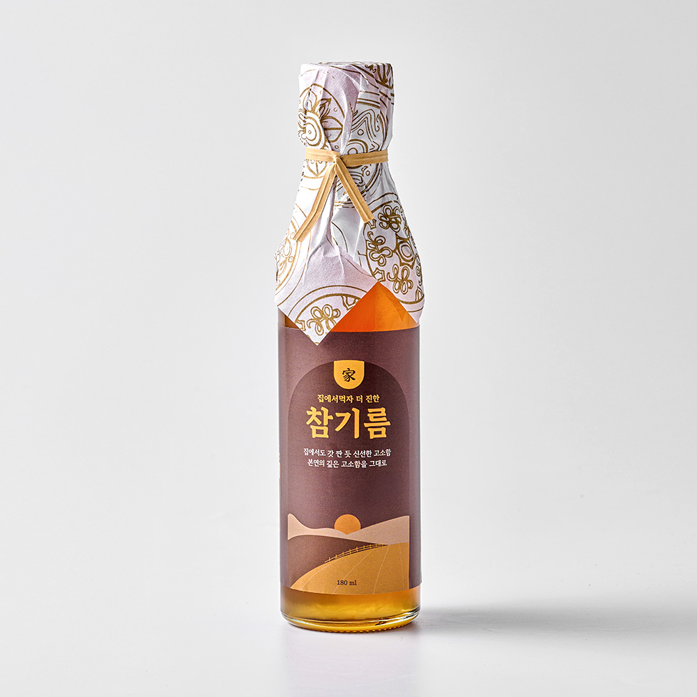 저온압착 더 진한 참기름 들기름 180ml 당일착유 - 상세 이미지 2