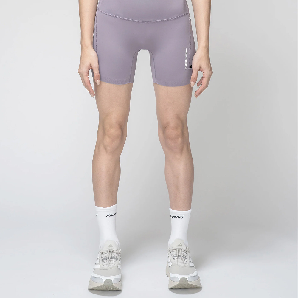 H.쿠모리 Womens Compression Tights Lilac - GRAPE 여성 러닝 숏 타이즈 - 상품 이미지