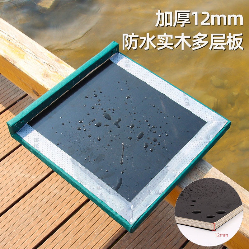 야외 방수 쿠션 간이 의자 휴대용 방석 벤치 공연장 수영장 시트 두께 보라색 40x38cm (3cm) - 상세 이미지 4