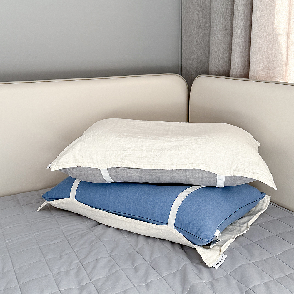 몽그레 강화소창 베개커버 밴딩 베갯잇 패드 정련완료