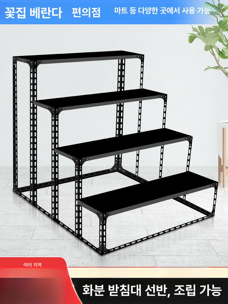 화초 진열대 식물 정리대 인테리어 거실 거치대 계단 120 x 60x60 2단 - 상세 이미지 2