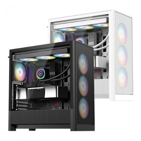 DAVEN D7 Mesh 세븐팬 (블랙) 미들타워 PC케이스