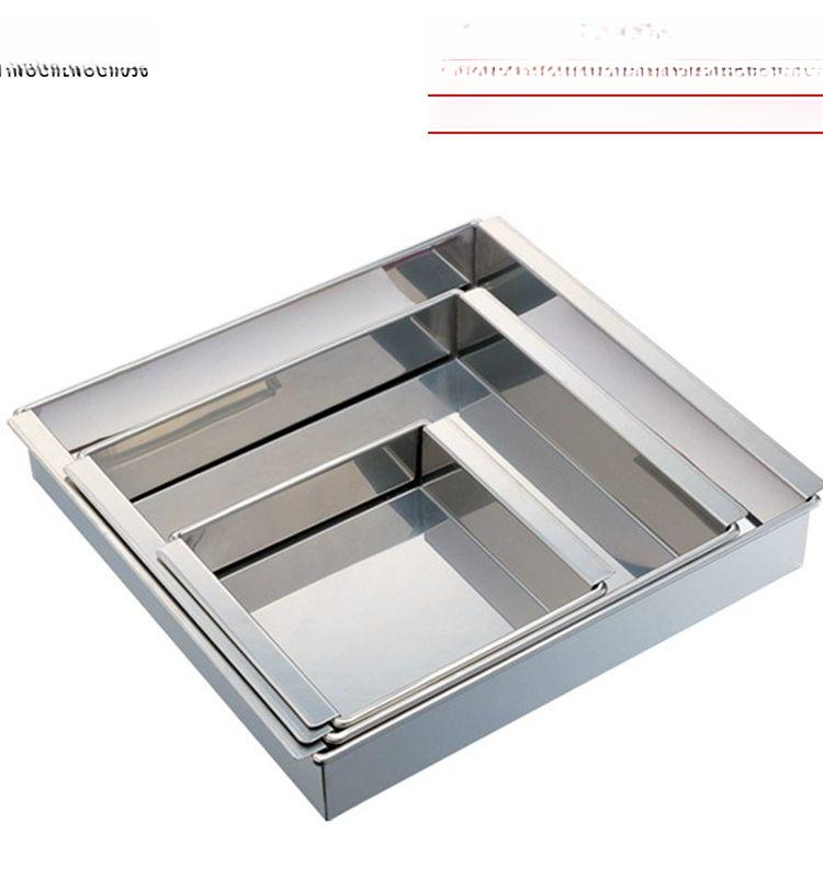 양갱 틀 월병 만들기 DIY 양갱틀 스테인레스 스낵 떡 두부 성형기 24 x 24x5.0cm 1개 - 상품 이미지