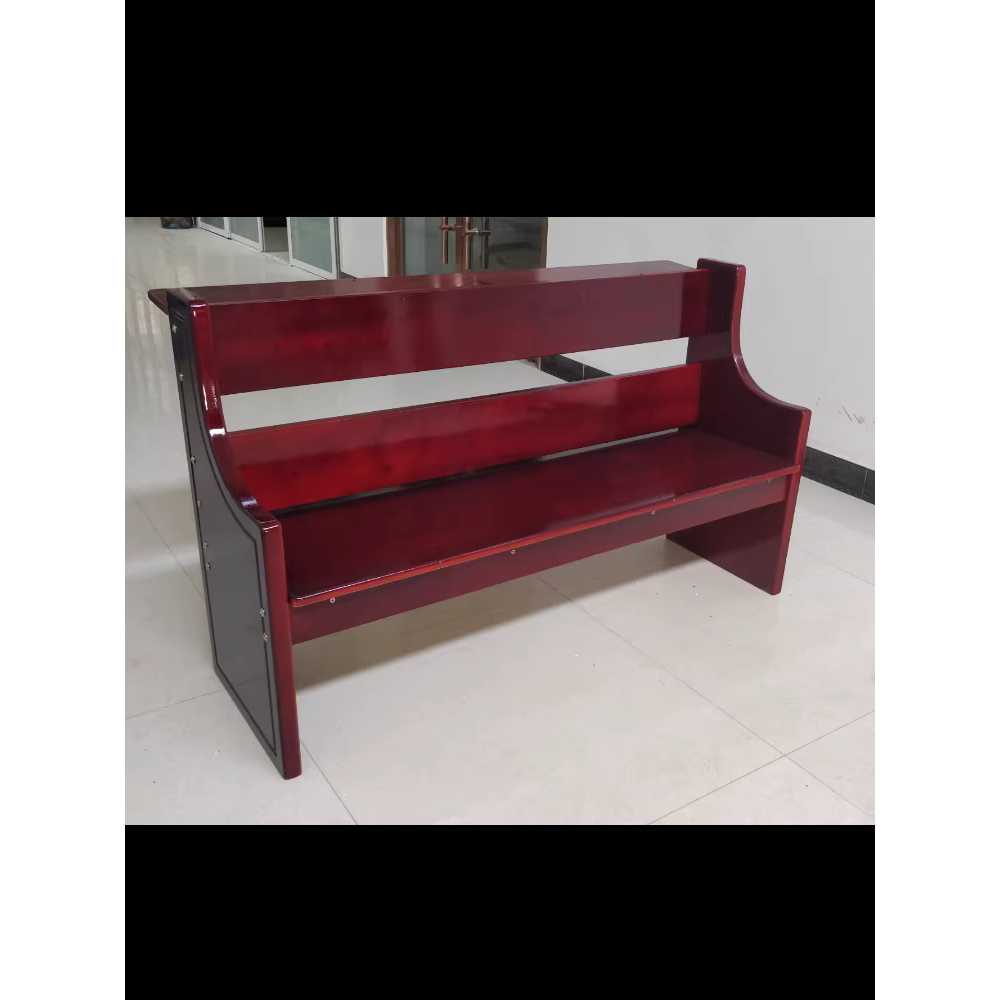 교회 벤치 장의자 공원 강당용 튼튼한 엔틱 예배 원목 120x40x80cm 이미지 6