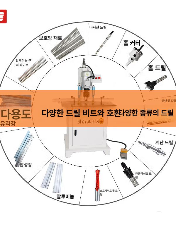 목공 드릴링 머신 보루방 경첩 타공기 가구 캐비닛 작업용 - 상세 이미지 3