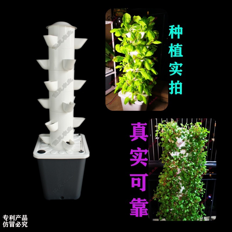 자동 수경 재배기 트레이 실내 스마트 채소 식물 원예 정원 야채 타워 3구멍 2단 6구 지지 기둥 - 상세 이미지 5