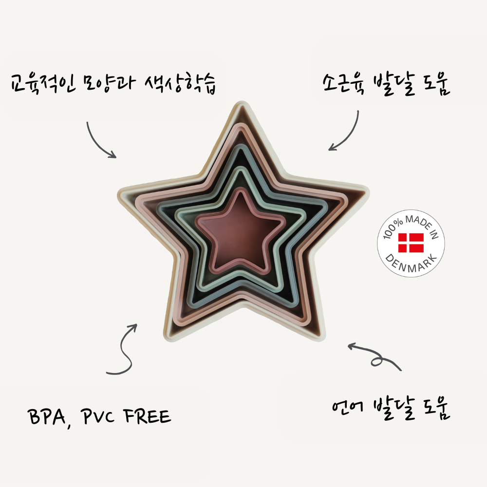 무쉬 네스팅스타 아기 소근육 발달 보관함 도형 쌓기 겹치기 놀이 - 상세 이미지 5