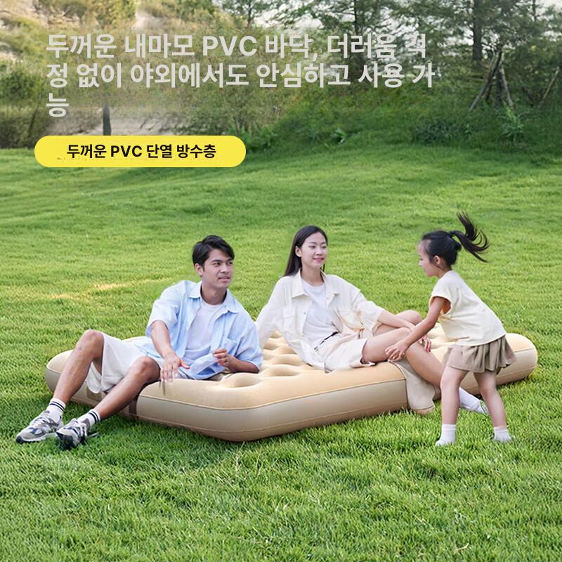 자동충전 에어매트 싱글 접이식 야외 캠핑 침대 차박 매트 - 상세 이미지 4